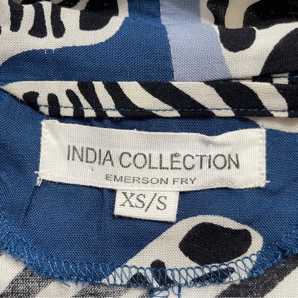 EMERSON FRY INDIA COLLECTION FETE KIMONO - ZEBRA LAPIS size S/XS - Picture 11 of 12